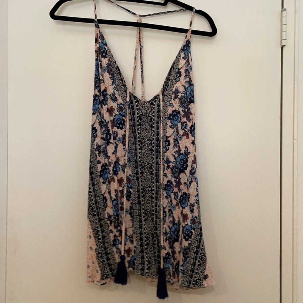 Multicolored floral loose shirt